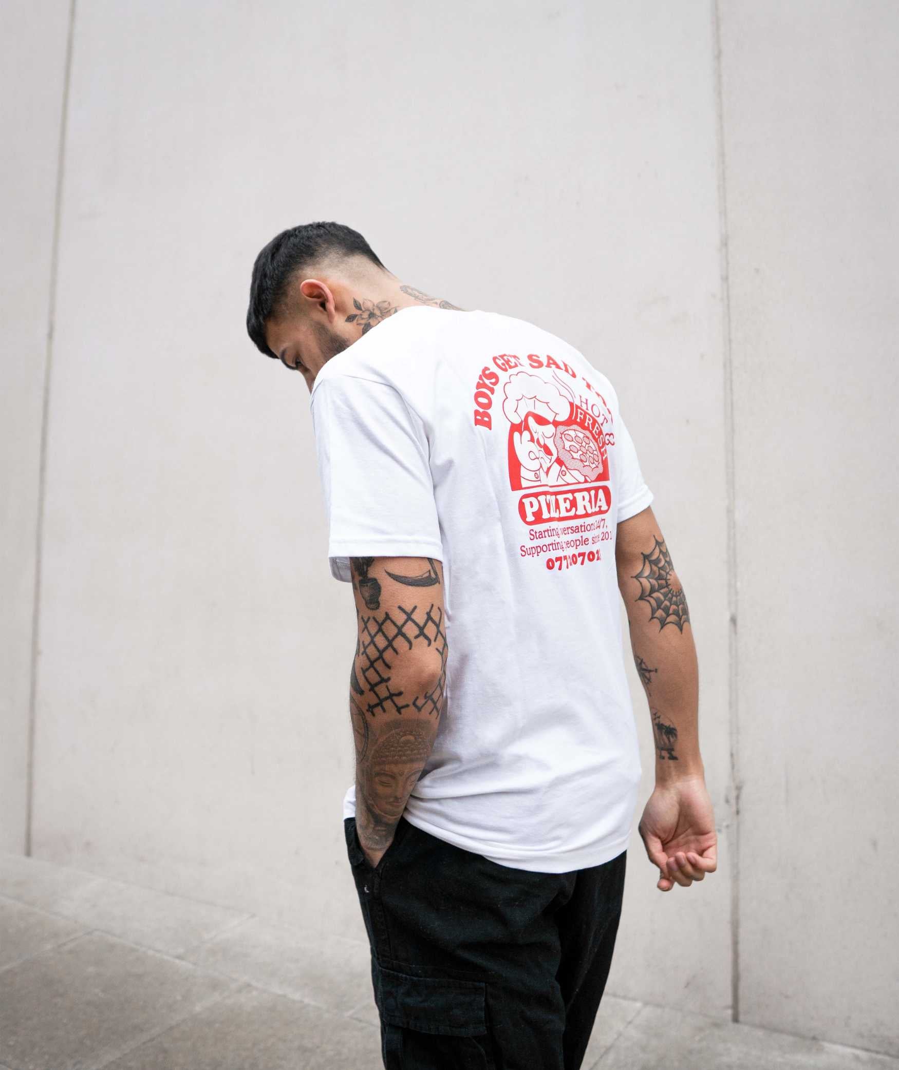 PIZZA TEE WHITE