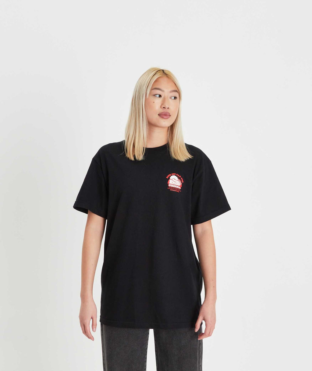PIZZA TEE BLACK