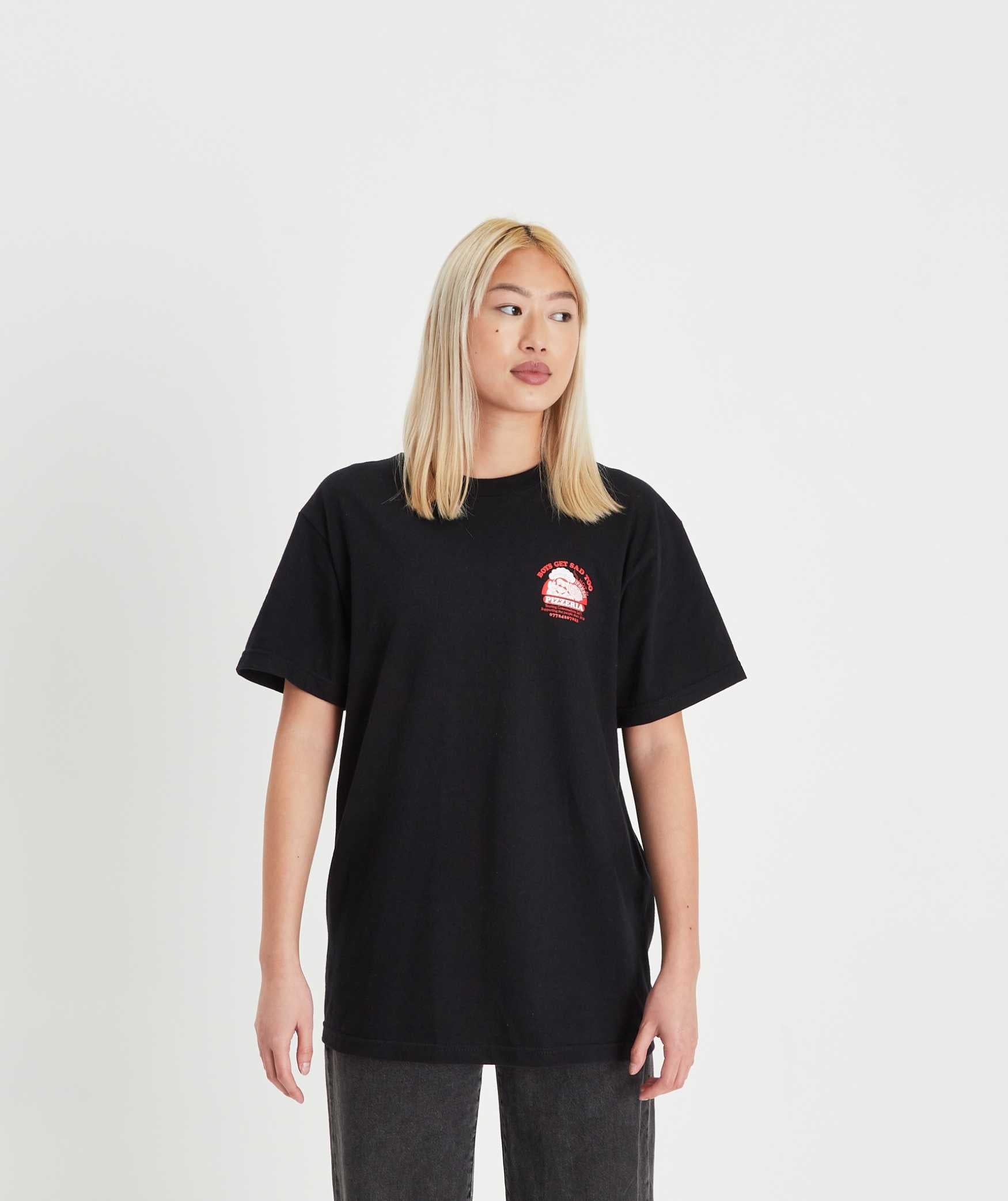PIZZA TEE BLACK