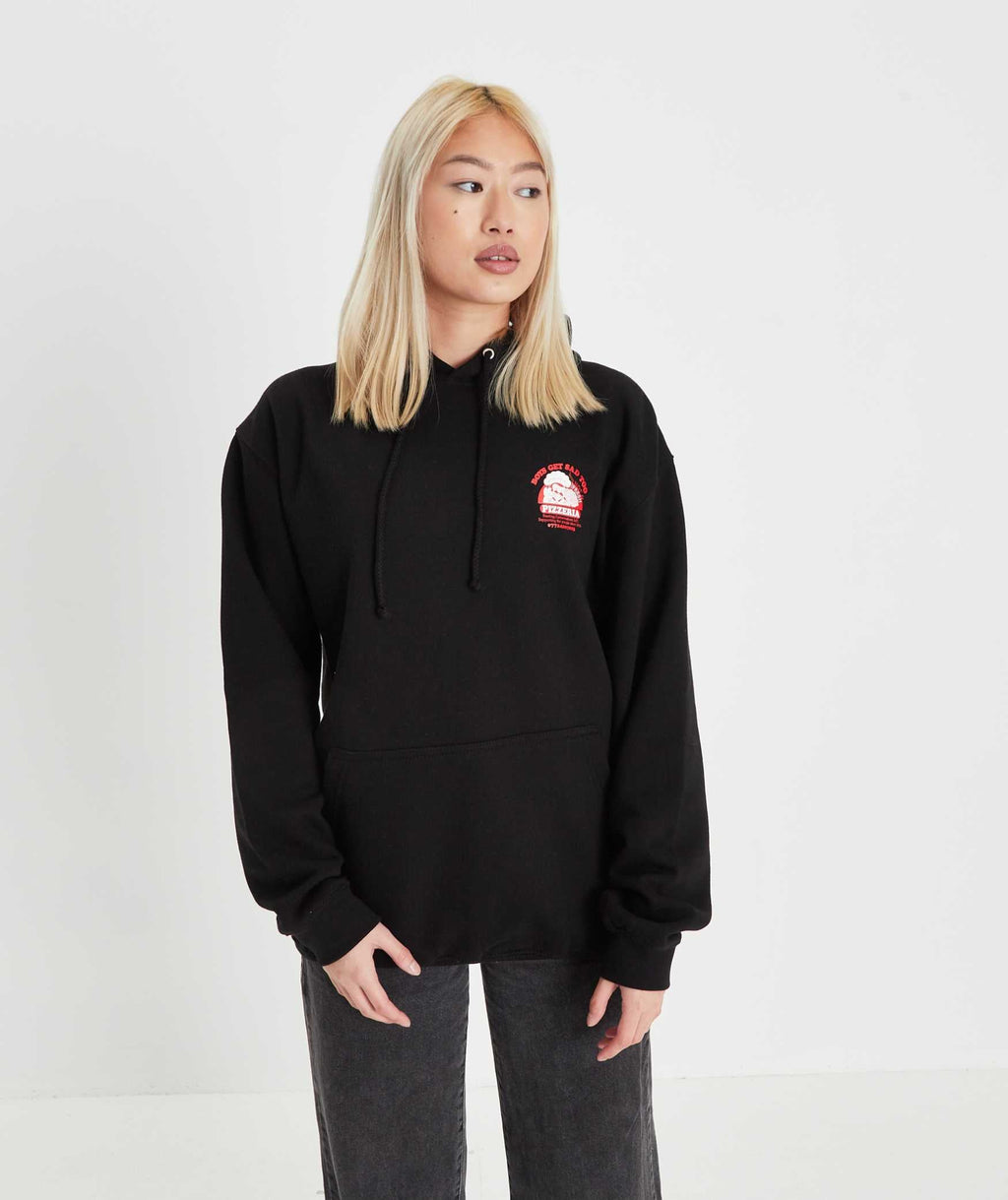 PIZZA HOODY BLACK