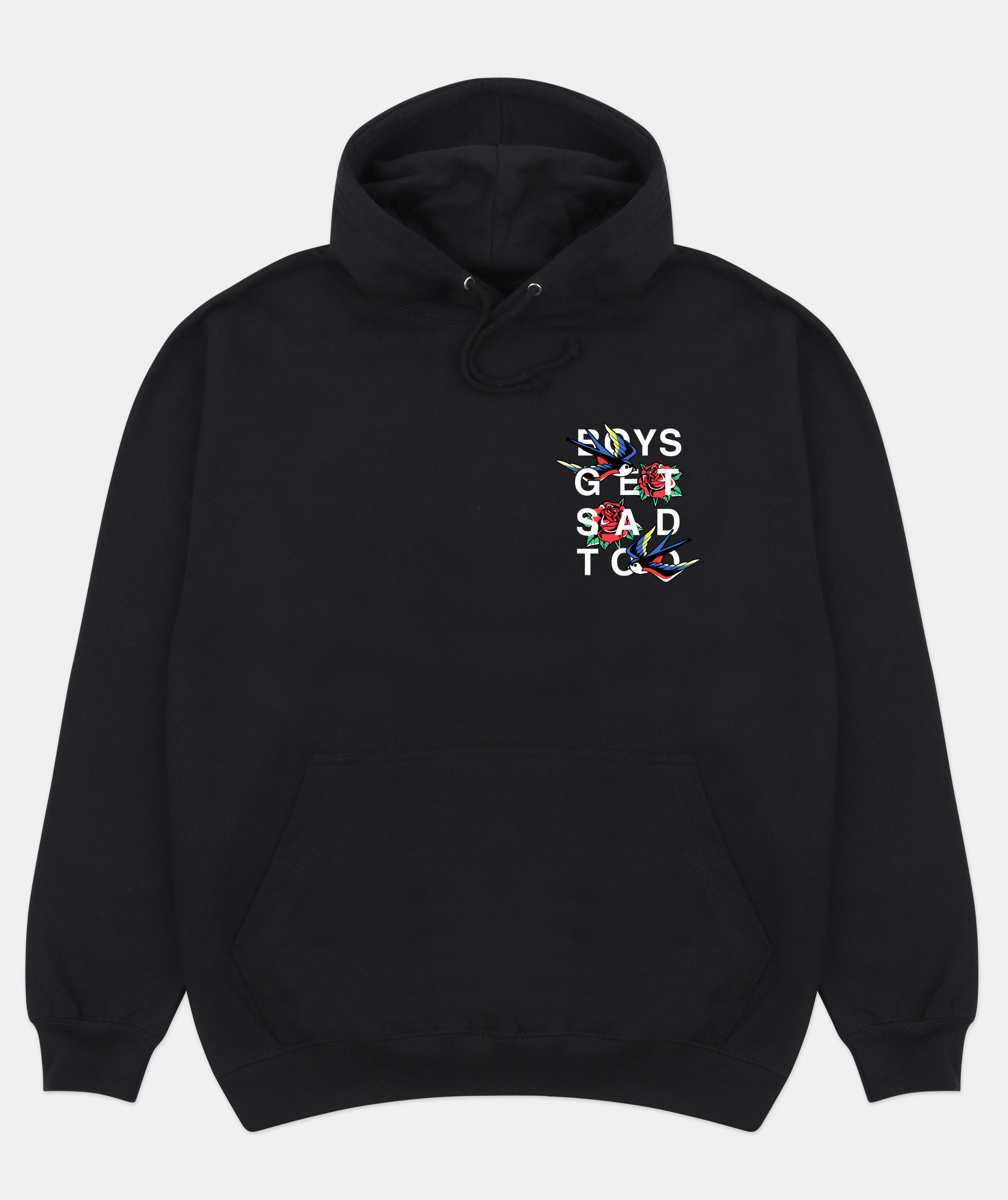 TATTOO SPELL OUT HOODY BLACK