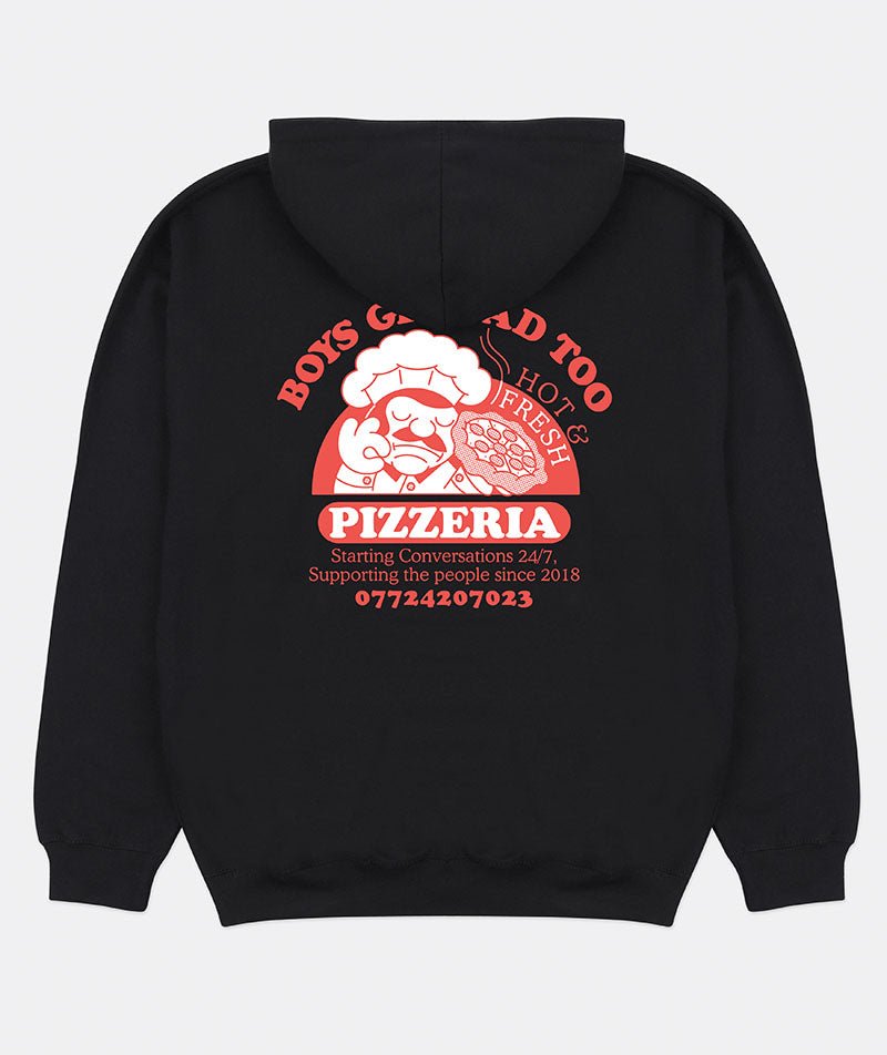 PIZZA HOODY BLACK